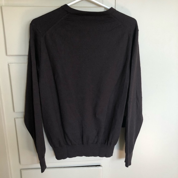 Chocolate Brown V-Neck Sweater - Picture 6 of 6